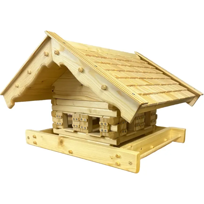 vogelfutterhaus-maxi-mit-kleinen-holzschindeln-leinoel-impraegnierung-hellen-fensterzargen-und- fensterlaeden vogelfutterhaus-maxi-mit-kleinen-holzschindeln-leinoel-impraegnierung-hellen-fensterzargen-und- fensterlaeden
